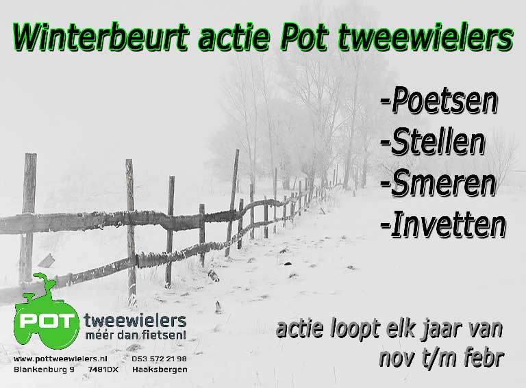 Winterbeurt Pot tweewielers