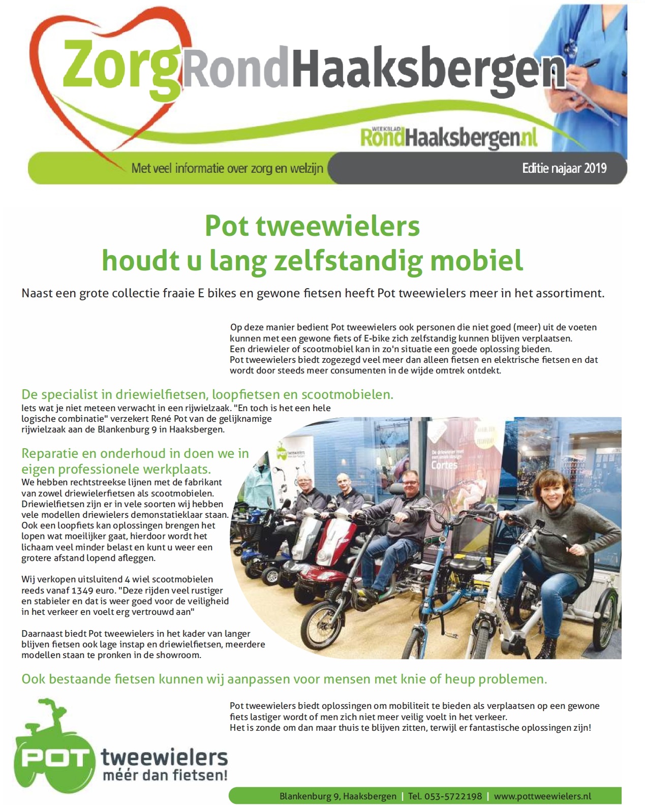 Pot tweewielers