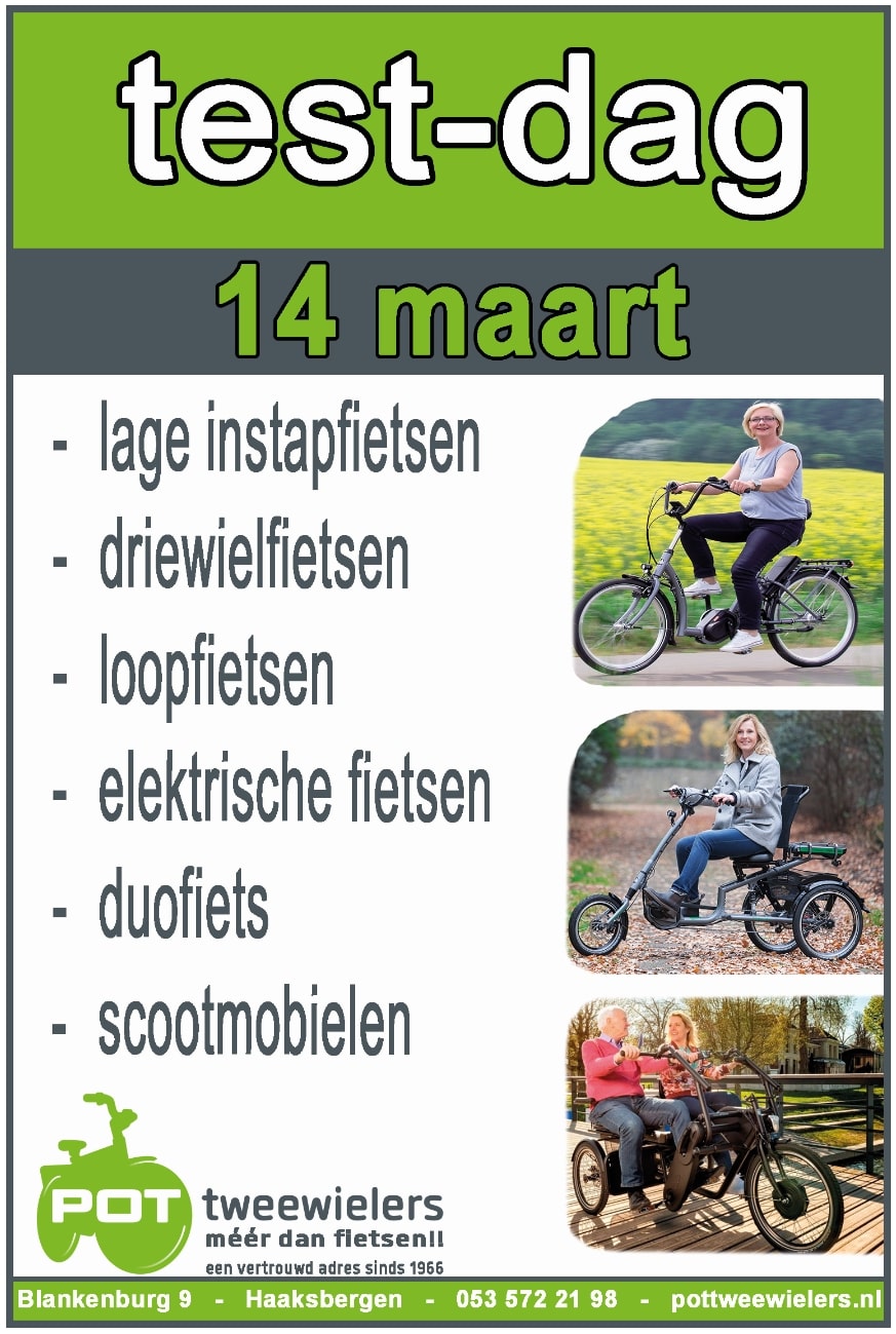 Test dag Pot tweewielers 14 maart